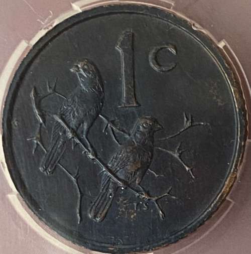 *****1965 AFRIKAANS 1 CENT***** Very Rare coin. Limited Mintage of only 846 coins!