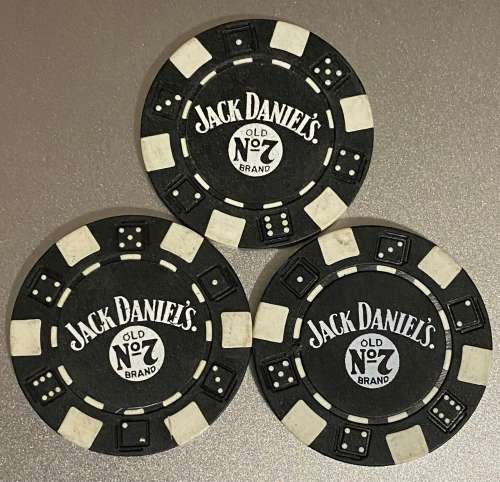 Jack Daniels Casino Chips - Set of 3 chips