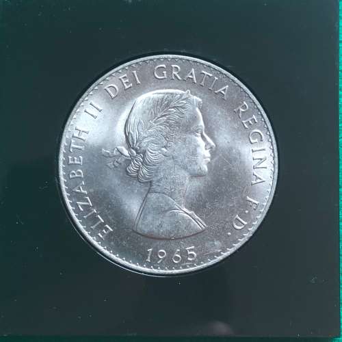 1874-1965 Sir Winston Churchill Commemorative Crown In Perspex Holder