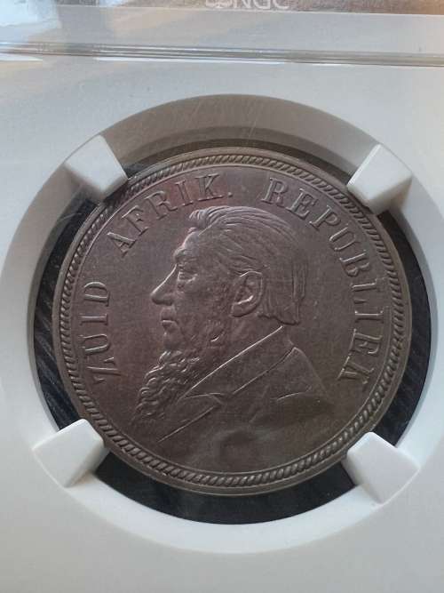 1898 ZAR Bronze Penny. Mintage 262,830