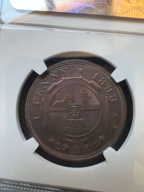 1898 ZAR Bronze Penny. Mintage 262,830