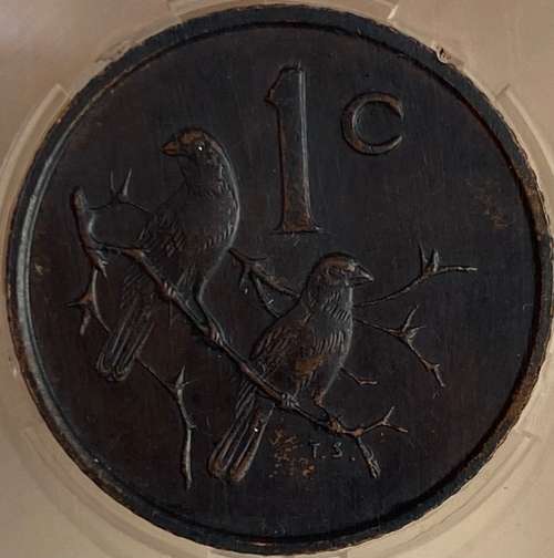 *****1965 AFRIKAANS 1 CENT***** Very Rare coin. Limited Mintage of only 846 coins!