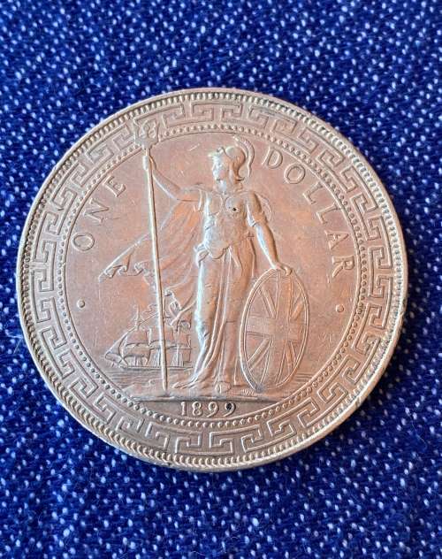 1899 British Trade Dollar. Silver 0.900. Issued By Bombay Mint. Excellent condition
