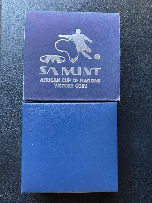 SOCCER - AFRICAN CUP OF NATIONS 1996, R2 Silver Soccer Proof Coin. Mintage 7,500 (STILL SEALED)