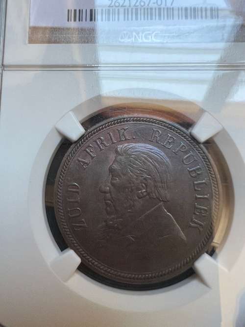 1898 ZAR Bronze Penny. Mintage 262,830