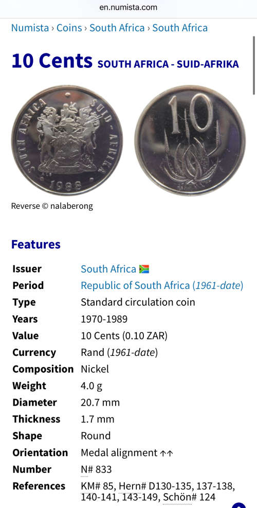 1974 Partial Proof Set - Includes 1/2c-50c in SA Mint Box. Brilliant Proof Coins.