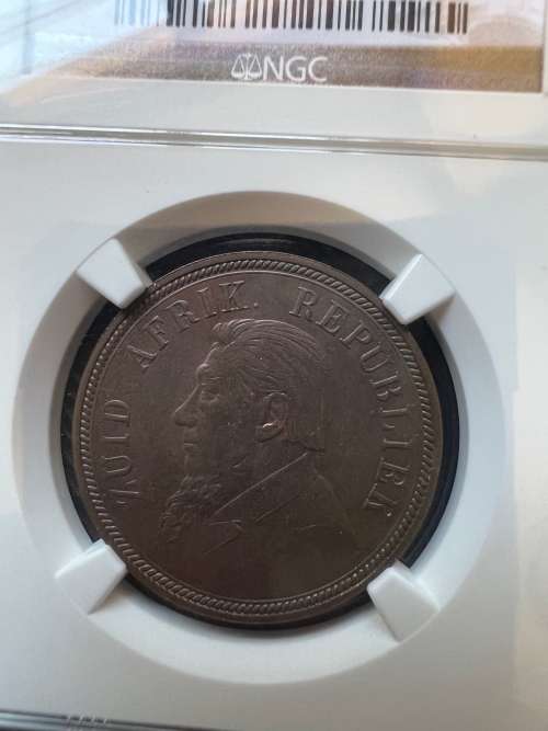 1898 ZAR Bronze Penny. Mintage 262,830