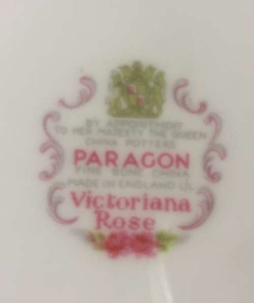 Paragon English bone china vanity table set