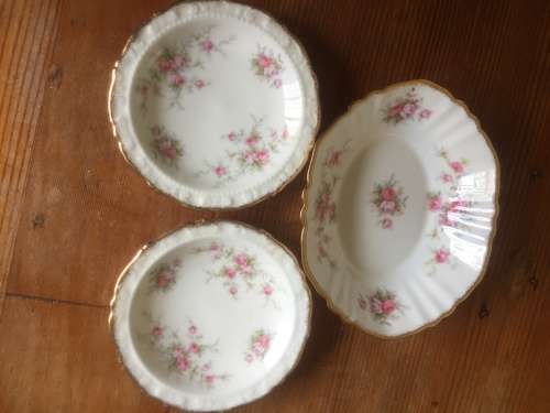 Paragon English bone china vanity table set