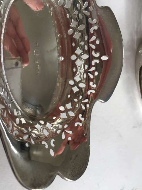 Solid silver sweet dishes