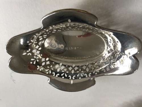 Solid silver sweet dishes