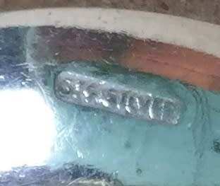 2 antique English, 1 Dutch and 1 Roman style silver teaspoons