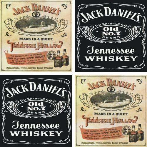 Jack Daniel's Magnetic Coaster Set (4 pc)