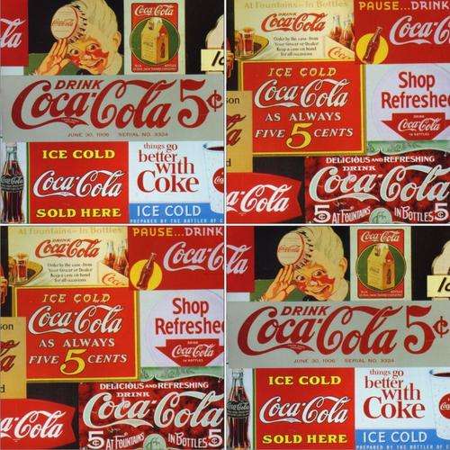 Coca Cola Magnetic Coaster Set (4 pc)