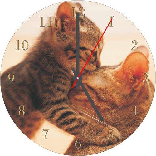Cat CD Clock