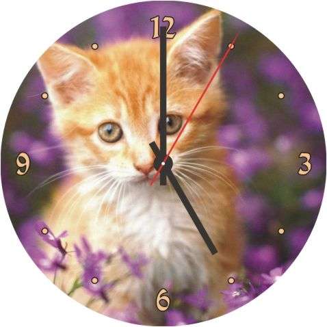 Cat CD Clock