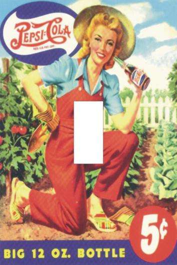PEPSI COLA Light switch cover plate