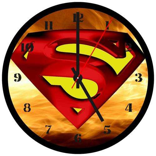 Superman Record Clock