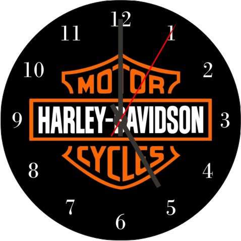 Harley Davidson CD Clock