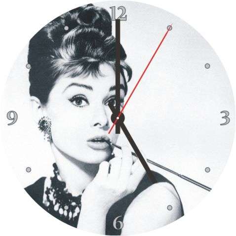 Audrey Hepburn CD Clock