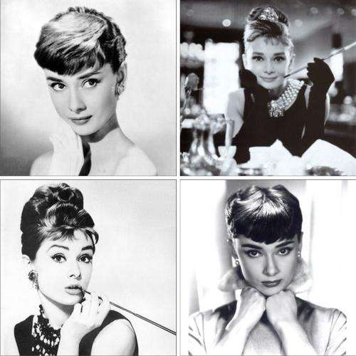 Audrey Hepburn Magnetic Coaster Set (4 pc)