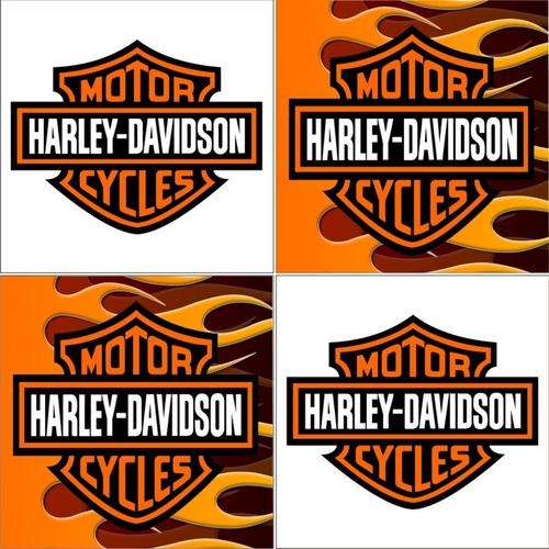 Harley Davidson Magnetic Coaster Set (4 pc)