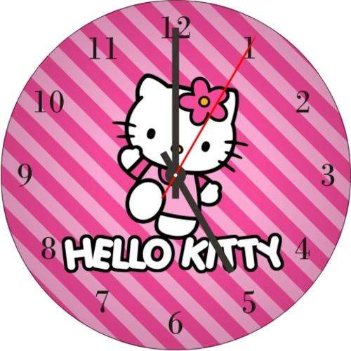 Hello Kitty CD Clock
