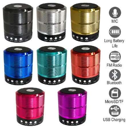 Mini Wireless Bluetooth Speaker - Portable Mini Speakers Silver