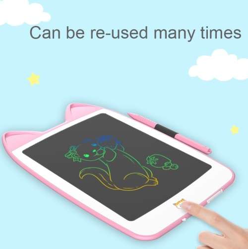 Kids Cat Ear Writing/Drawing Tablet With Stylus 10