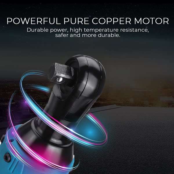 Cordless Electric Ratchet Wrench With 2 x 12V 4500mah Battery