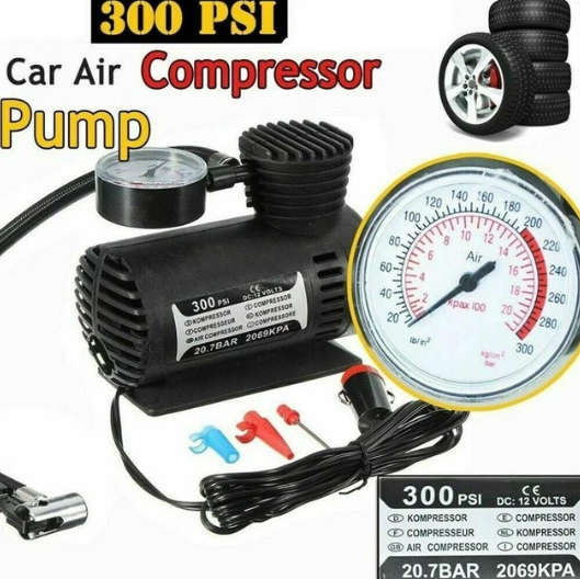 12V Car Electric Mini Air Compressor 300PSI