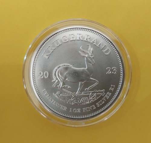 1x 1/Oz Fine silver Kruger Rand!!! 2023 Brand new Silver Bullion