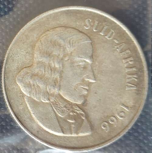 L@@k   1 x  Very Good condition,1966 SUID-AFRIKA SILVER 1 RAND Coin