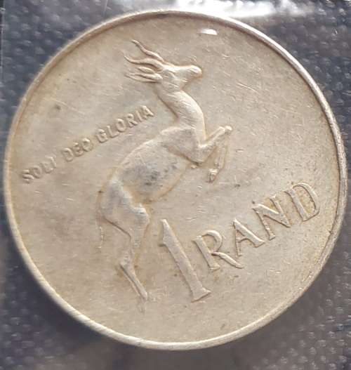 L@@k   1 x  Very Good condition,1966 SUID-AFRIKA SILVER 1 RAND Coin