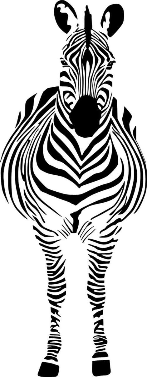 ## VINYL WALL ART  ZEBRA ##