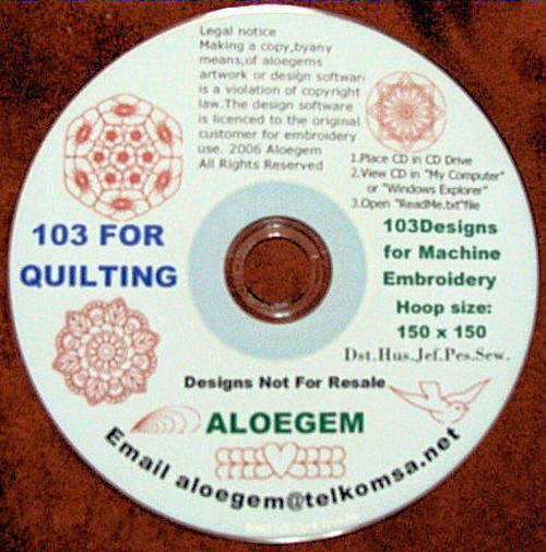 ## 103 Quilting Embroidery designs ##