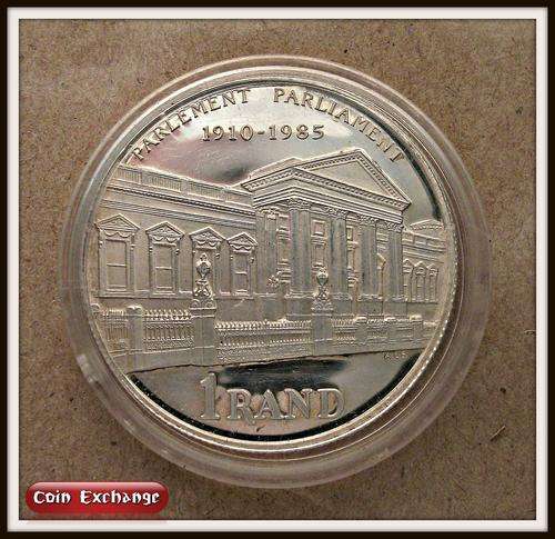 ** HIGHLY SOUGHT AFTER ** 1985 Parliament Silver R1 In SAM Box* !! STARTING @ R1