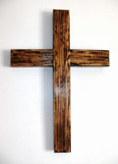 Beautiful antique wooden cross