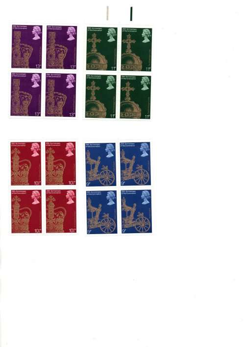 GB-1978-25th Anniversary of the Queen`s Coronation-MNH-**- 4 x Blocks of 4