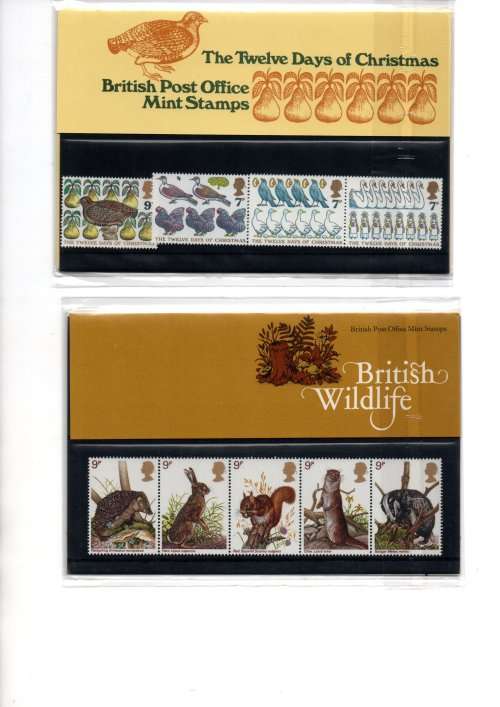 GB-1977-Mint Stamp Packs