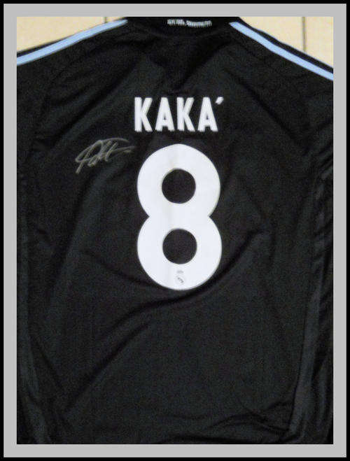 KAKA SIGNED REAL MADRID SHIRT WITH CERTIFICATE OF AUTHENTICITY