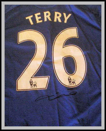 JOHN TERRY SIGNED CHELSEA SHIRT WITH CERTIFICATE OF AUTHENTICITY