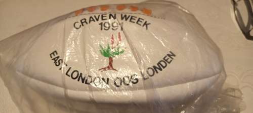 Very Rare Craven Week 1991 East London - Oos Londen (Minuture Rugby Ball  )