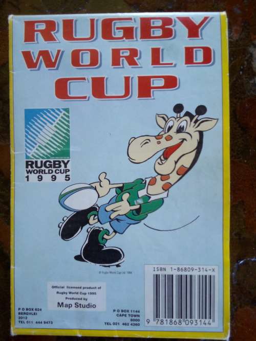 1995 Rugby World Cup map