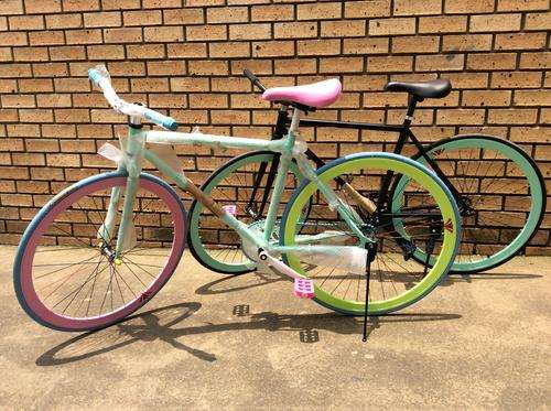 27-inch adult multi-colored bicycle
