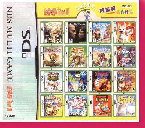 195 in 1 DS, DSi, DSi XL Game NEW ( SUPER Value for money ) With Latest Games