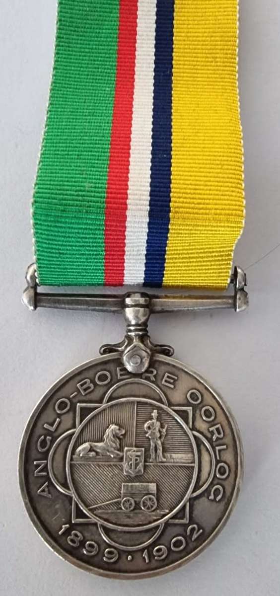 1899-1901 Anglo/Boere Oorlog(ABO) medal awarded to BURG. J.M. Brits
