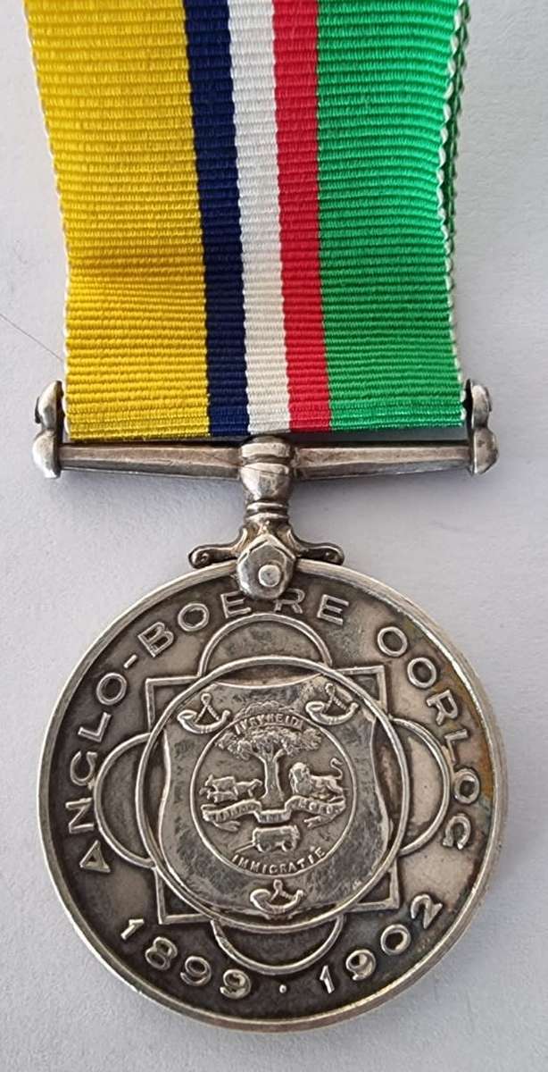 1899-1901 Anglo/Boere Oorlog(ABO) medal awarded to BURG. J.M. Brits