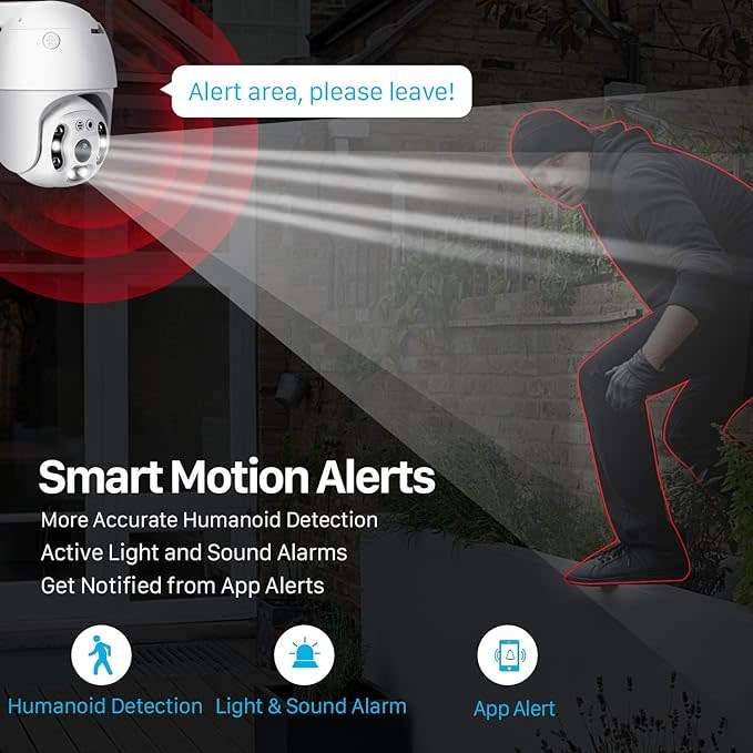 WiFi Smart PTZ Camera HD 1080P