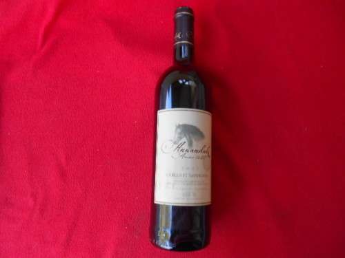 Beautiful YEAR 2002 Annandale Anno 1688 Cabinet Sauvigon bottle of red wine from Stellenbosch. 750ml